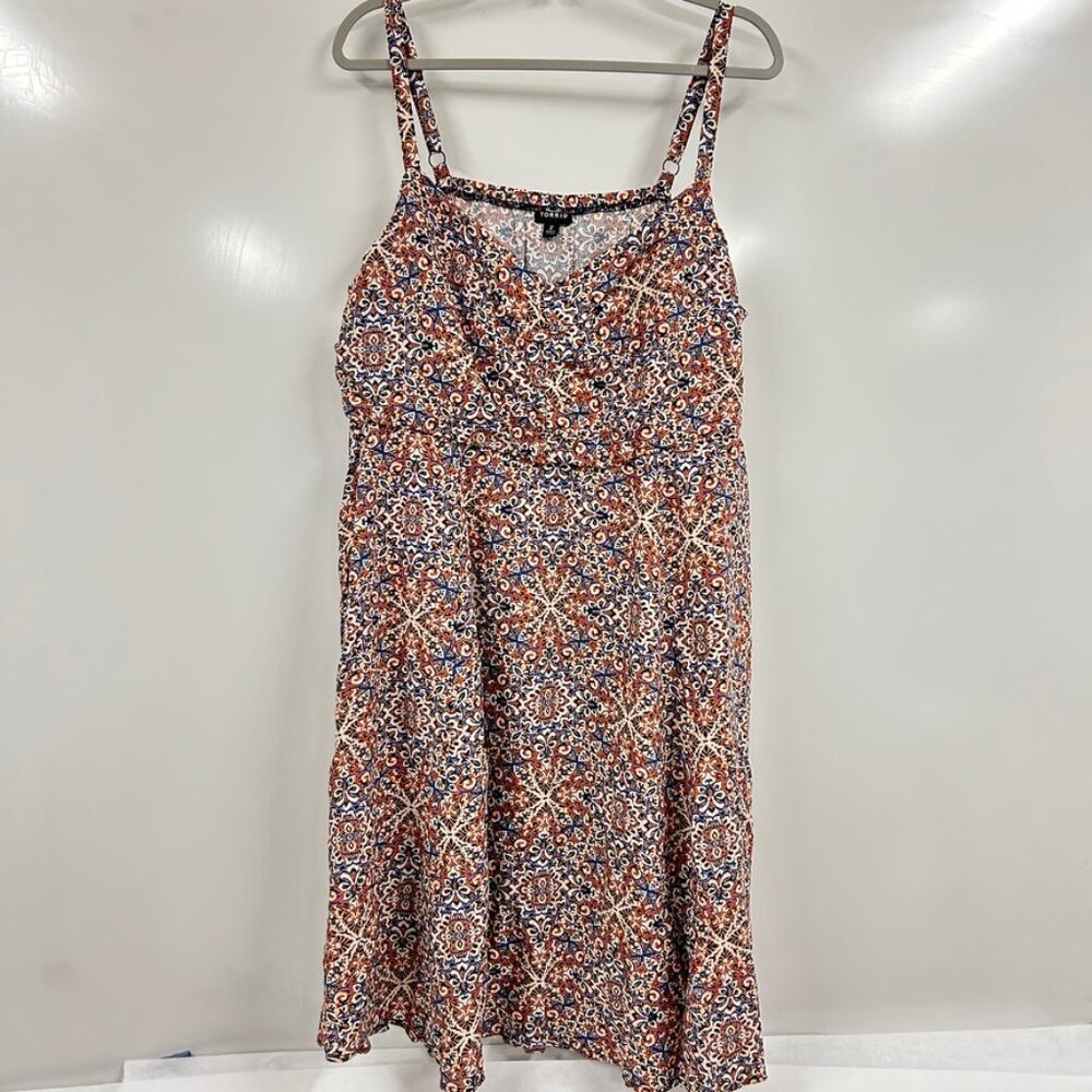 Torrid Size 2 NWT Boho Medallion Print Sundress | Flowy Summer Dress Festival